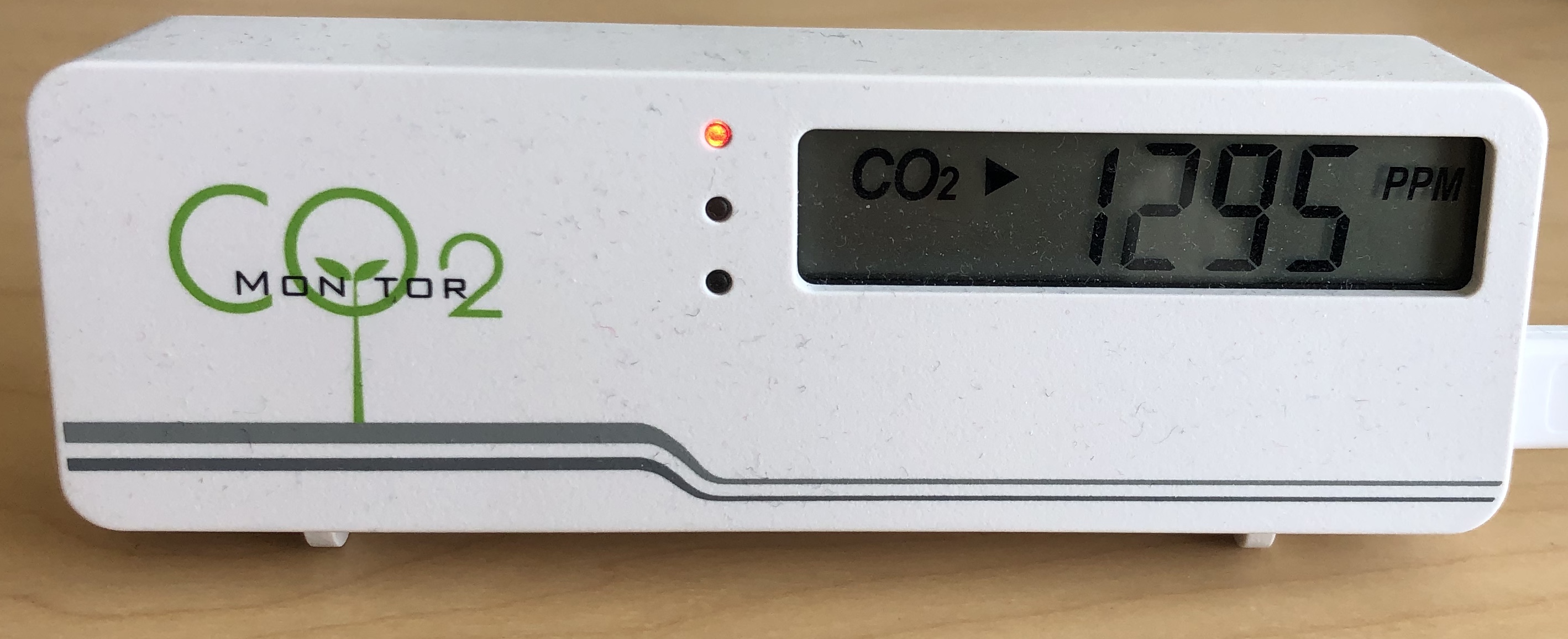 Red light shows at 1200 ppm or higher